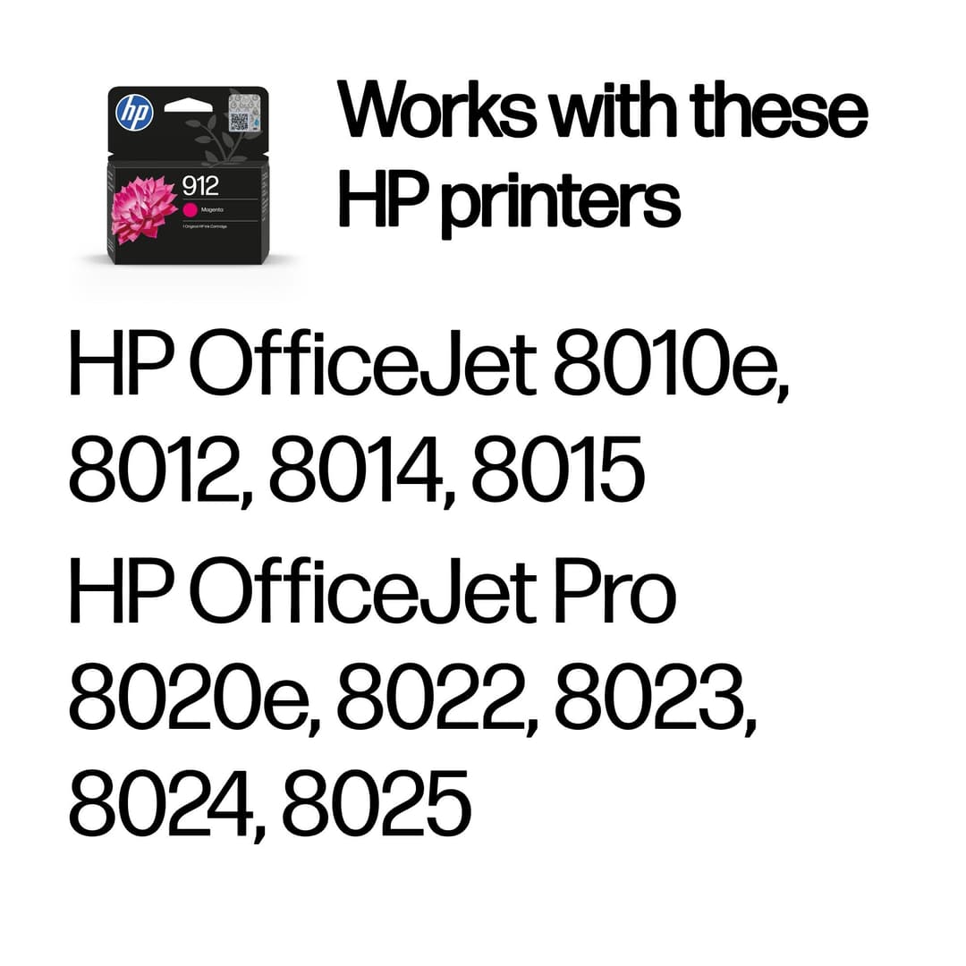 HP 912 Magenta Original Ink Cartridge - Image 2