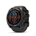 Garmin fēnix® 8 51 mm AMOLED Multisport GPS Smartwatch - Carbon Gray DLC Titanium with Pebble Gray Band thumbnail 1