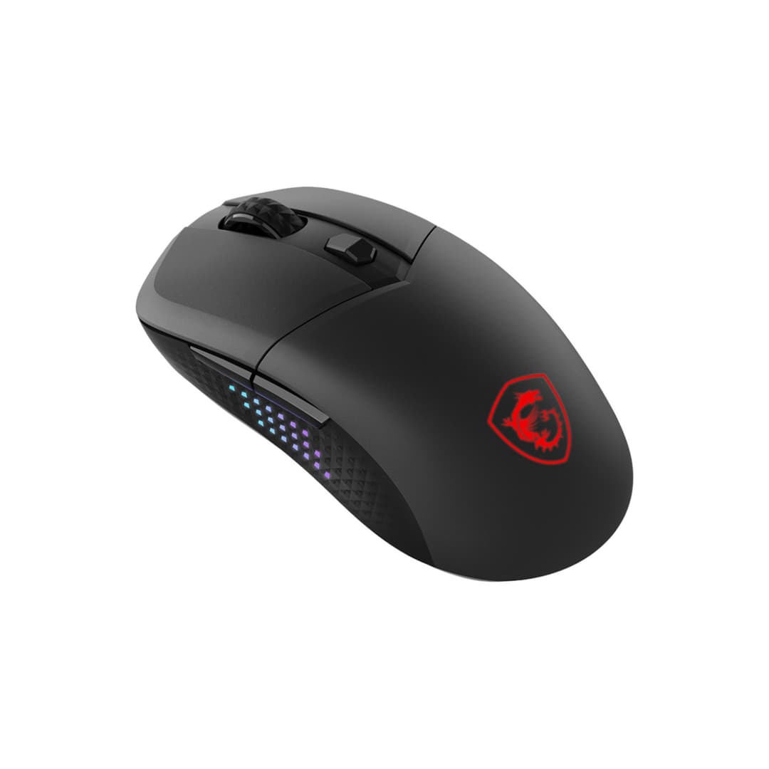 MSI Versa 300 Elite 26000 DPI Wireless Optical Gaming Mouse - Black - Image 3