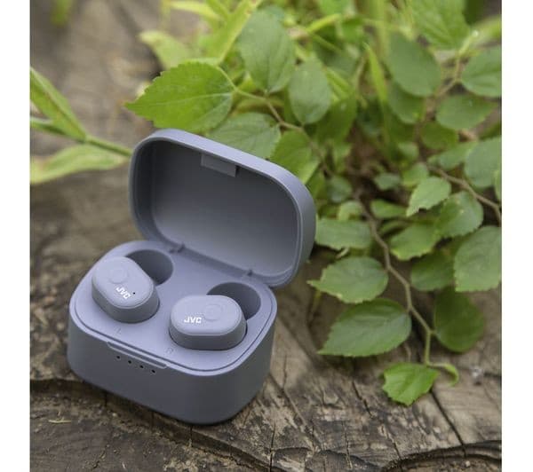 JVC HA-A10T-H-U True Wireless Bluetooth Earphones with Memory Foam Earpieces - Grey - Image 4