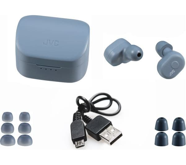 JVC HA-A10T-H-U True Wireless Bluetooth Earphones with Memory Foam Earpieces - Grey - Image 9