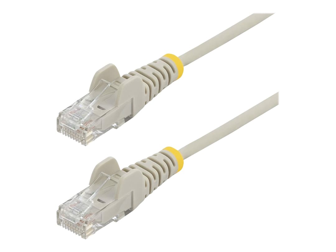 StarTech N6PAT150CMGRS Slim Snagless CAT 6 UTP Patch Cable 1.5m Grey - Image 1