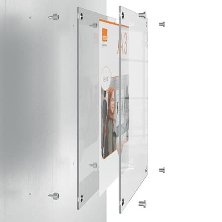 Nobo Premium Plus A5 Clear Acrylic Wall Mounted Poster Frame - Image 4