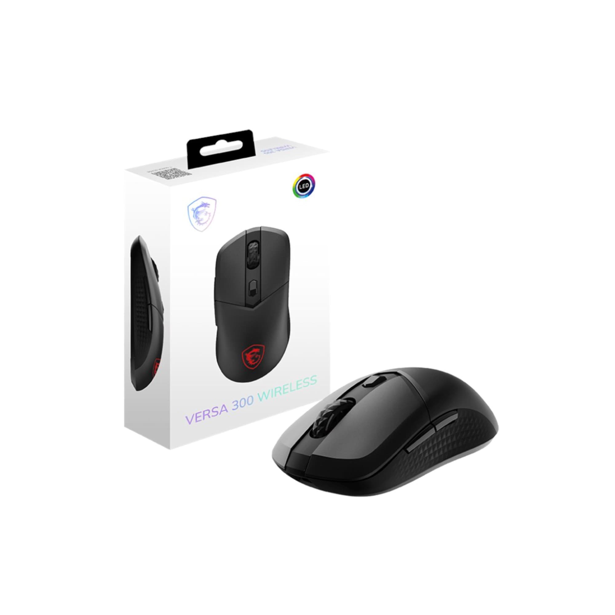 MSI Versa 300 Wireless 8000 DPI Optical Gaming Mouse - Black