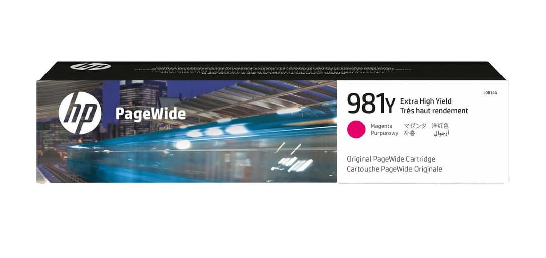HP 981Y Extra High Yield Magenta Original PageWide Ink Cartridge (L0R14A) - 16,000 Pages - Image 1