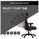 Anda seat Luna Large Office Gaming Chair - Black & Orange thumbnail 4