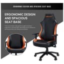 Anda seat Luna Large Office Gaming Chair - Black & Orange thumbnail 5