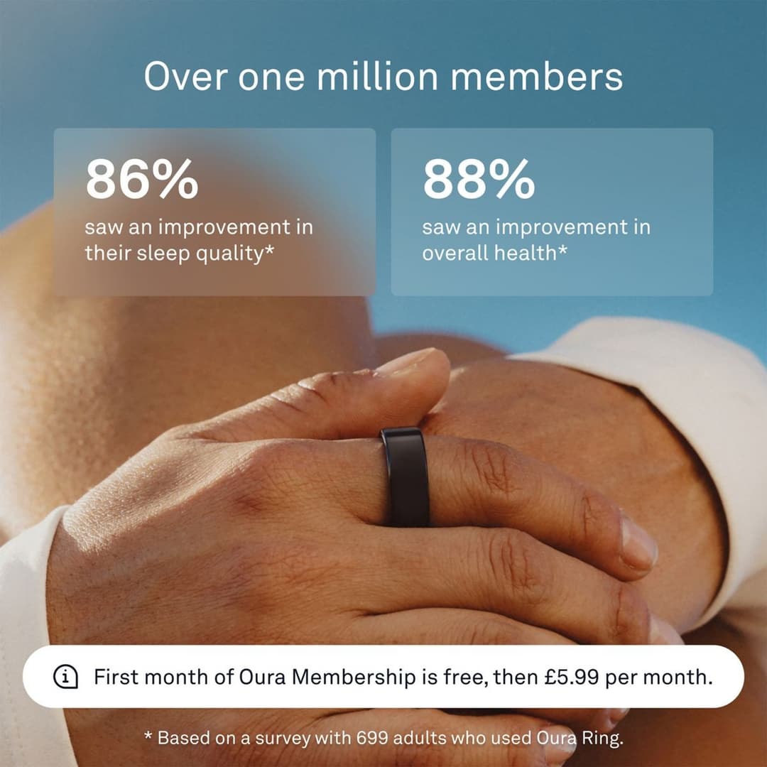 OURA Ring 4 Smart Ring Size 12 Black - Image 8