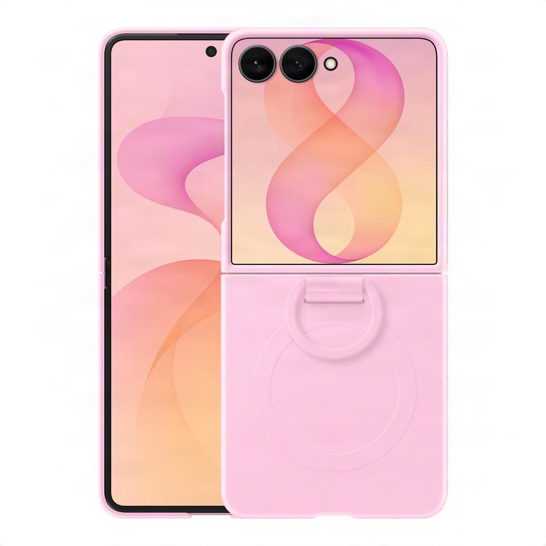 Samsung Official Silicone Ring Magnet Case for Galaxy Z Flip8 - Pink - Image 1