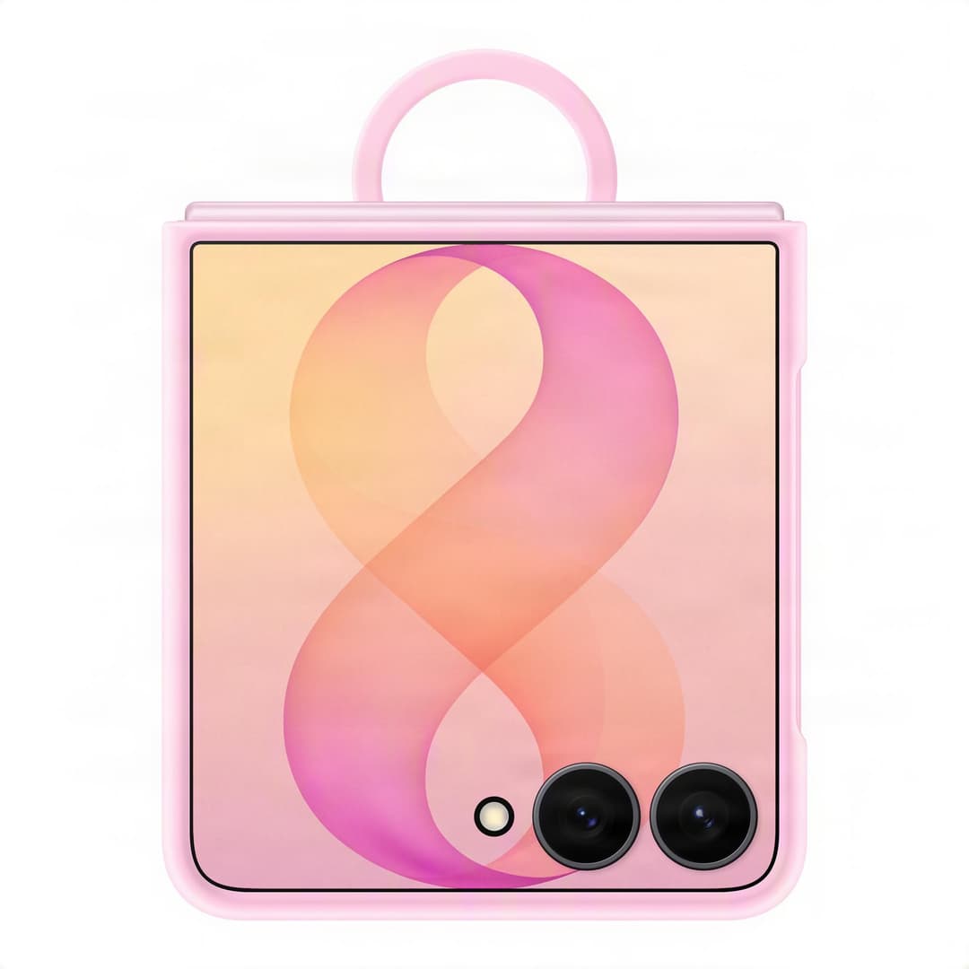 Samsung Official Silicone Ring Magnet Case for Galaxy Z Flip8 - Pink - Image 2