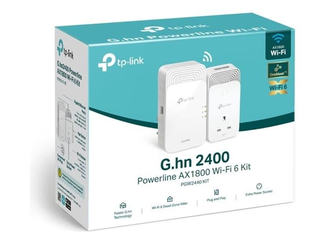 TP-Link PGW2440 Powerline Adapter Kit Wi-Fi 6 - Image 1