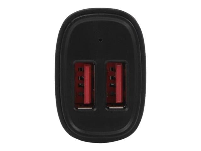 StarTech.com Dual Port USB Car Charger - High Power 24W/4.8A - Black - 2-Port USB Car Charger - Charge two tablets at once (USB2PCARBKS) car power adapter - USB - 24 Watt - Image 1
