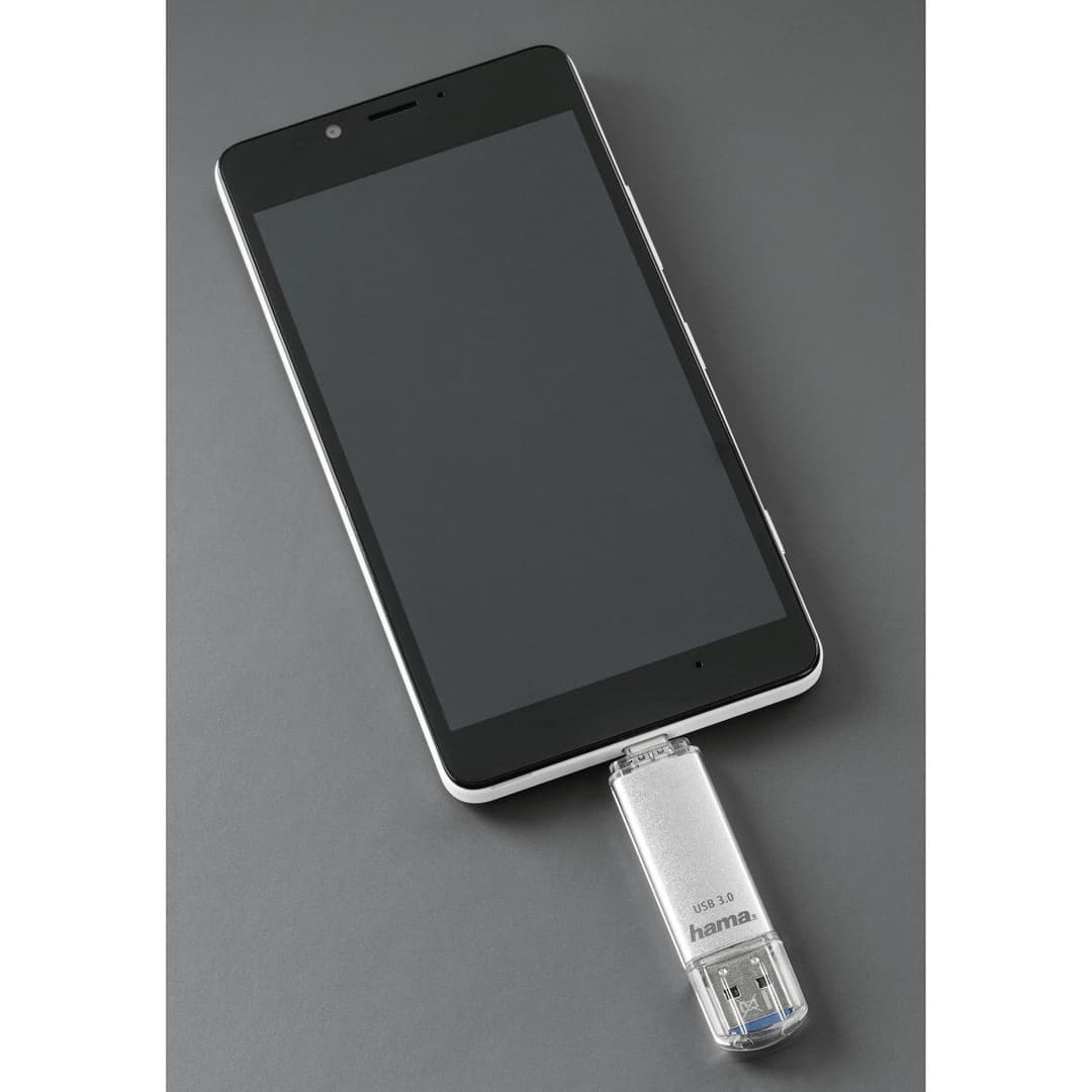 Hama C-Laeta USB Flash Drive USB Type-A / USB Type-C 3.2 Gen 1 (3.1 Gen 1) Silver 256GB - Image 4