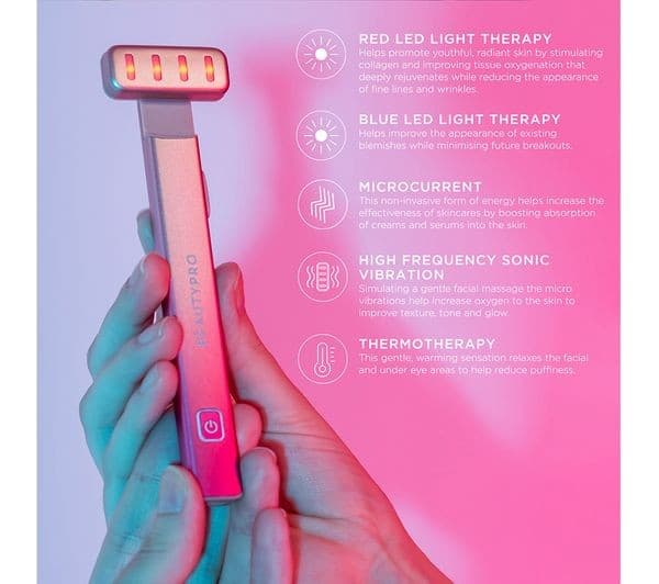 BEAUTY PRO Light Therapy 5-in-1 LED Wand - Ombre - Image 4