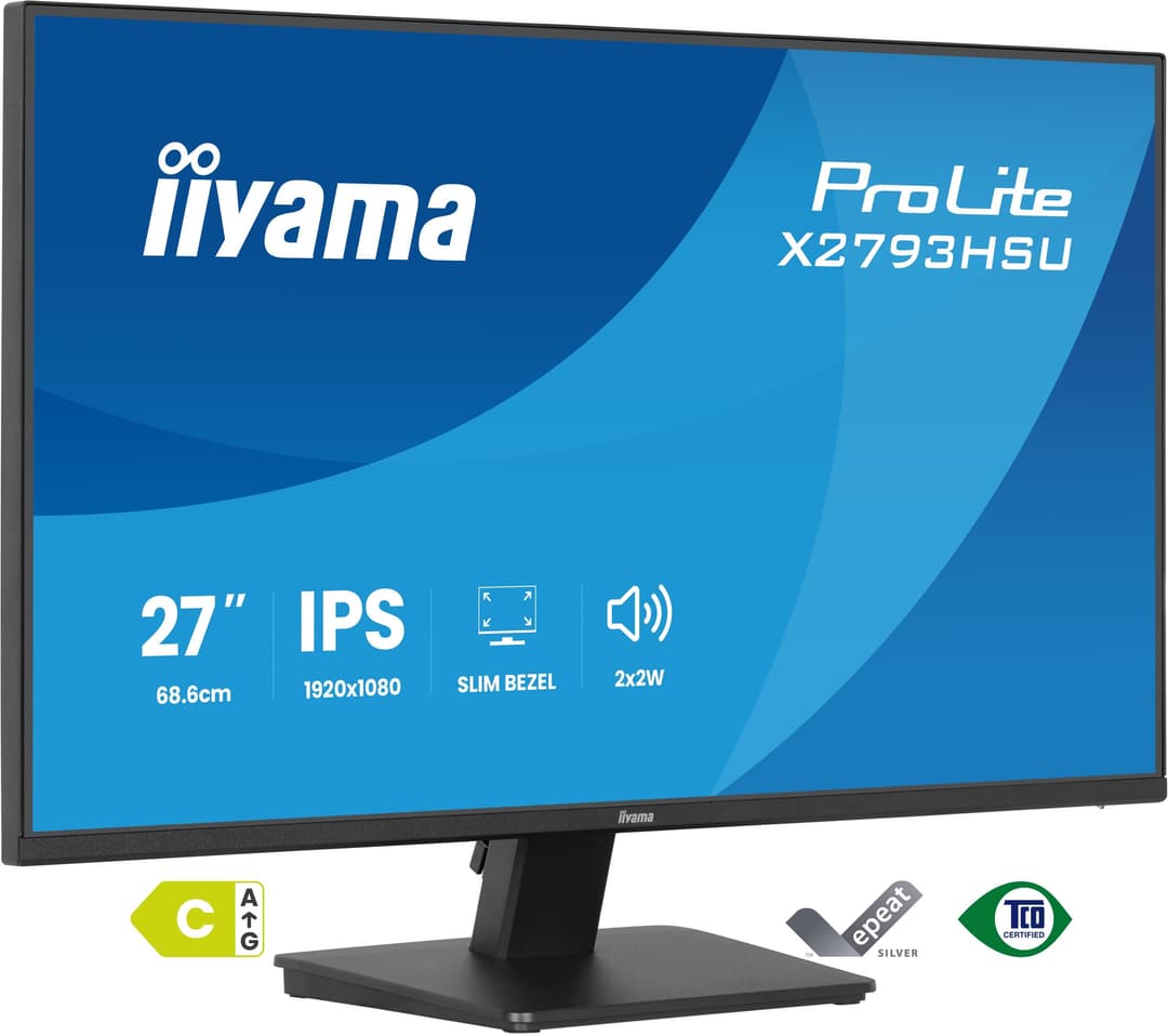 iiyama ProLite X2793HSU-B1 computer monitor 68.6 cm (27") 1920 x 1080 pixels Full HD LED Black - Image 1