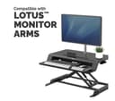 FELLOWES Lotus LT Standing Desk Converter - Black thumbnail 4