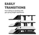 FELLOWES Lotus LT Standing Desk Converter - Black thumbnail 5