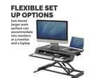 FELLOWES Lotus LT Standing Desk Converter - Black thumbnail 6