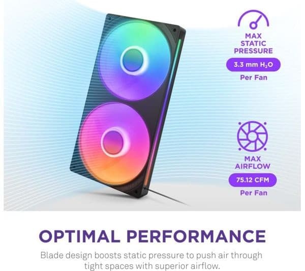 NZXT F240 RGB Core Case Fan Black - Image 6