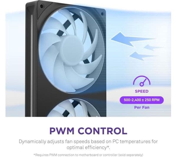 NZXT F240 RGB Core Case Fan Black - Image 8