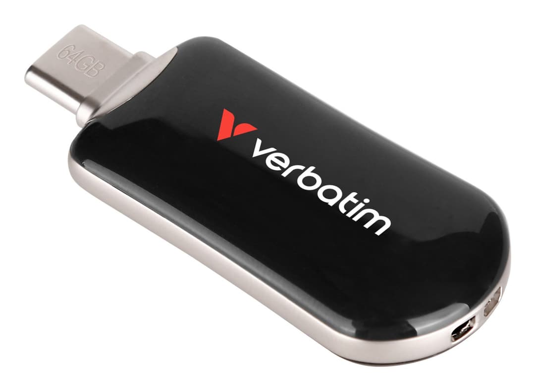 Verbatim Plectra USB-C Flash Drive Black 64GB - Image 3