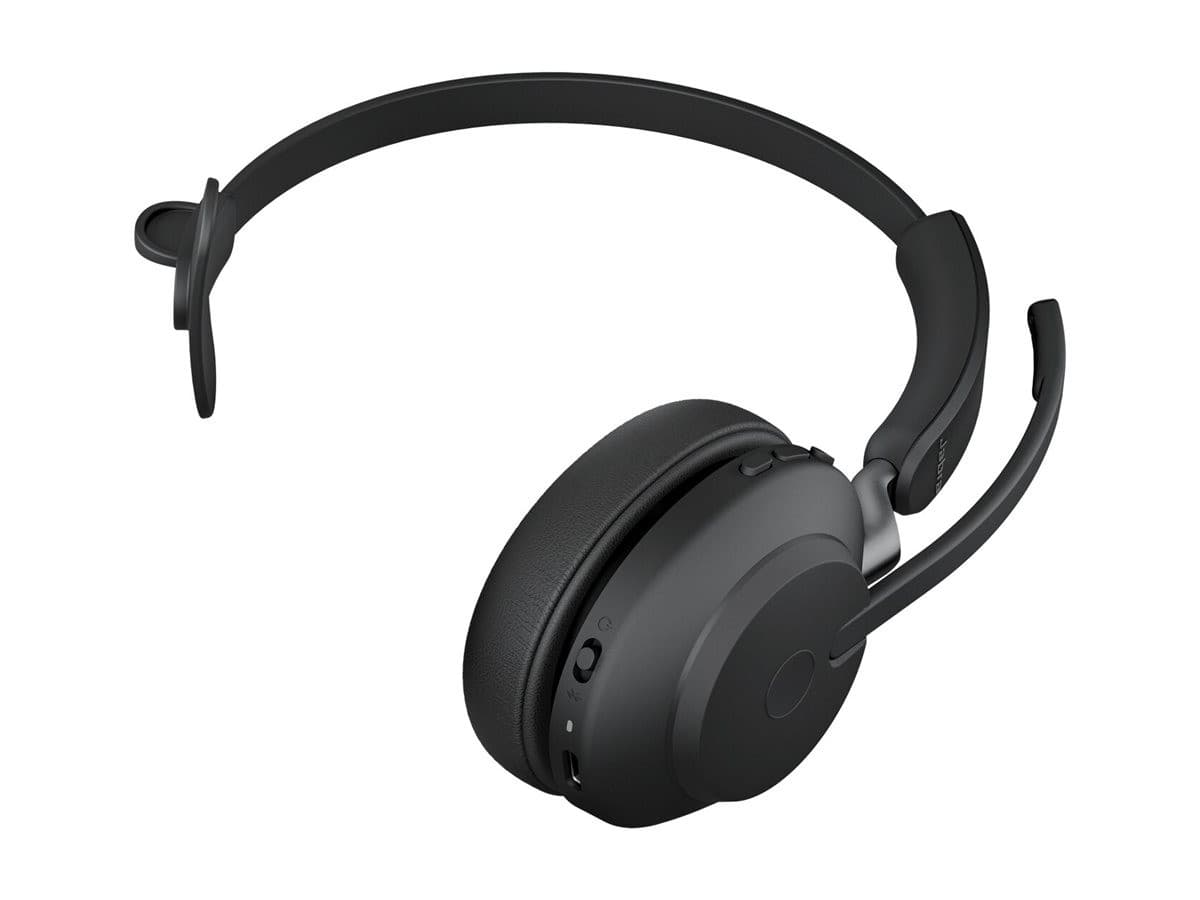 Jabra Evolve2 65 UC Mono - Wireless Bluetooth Headset - USB-A with Link 380a Dongle - Black