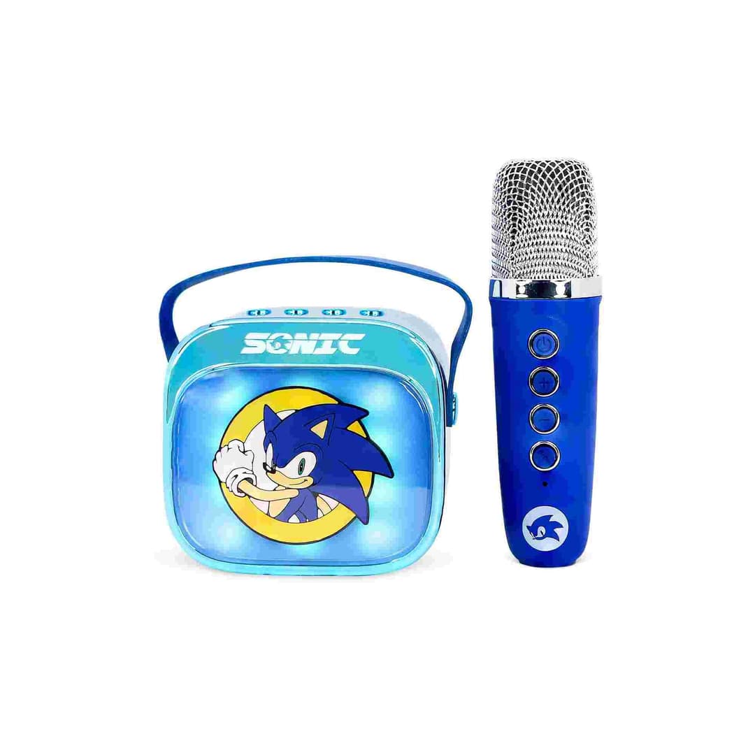 Sonic Popsing LED light up wireless Karaoke Speaker with Microphone - Image 1