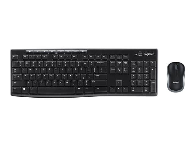 Logitech MK270 Wireless Keyboard and Mouse Combo - Swiss Layout, Black - Image 1