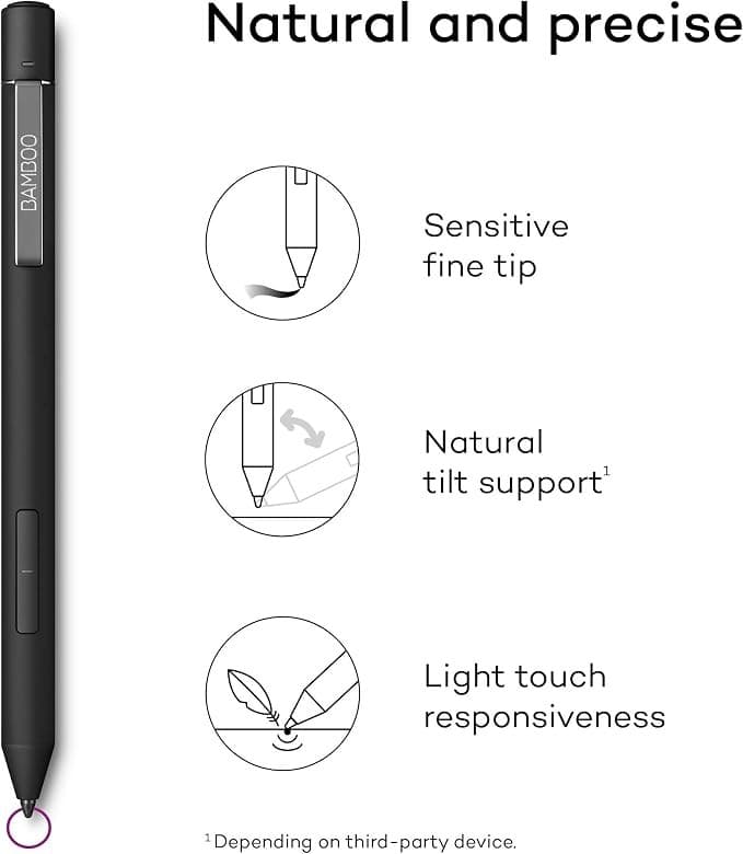 WACOM Bamboo Ink Plus Stylus - Black - Image 4