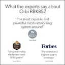 Netgear Orbi RBK852 Tri-Band Wi-Fi 6 Wireless Router Mesh System + 1 Satellite -White thumbnail 3