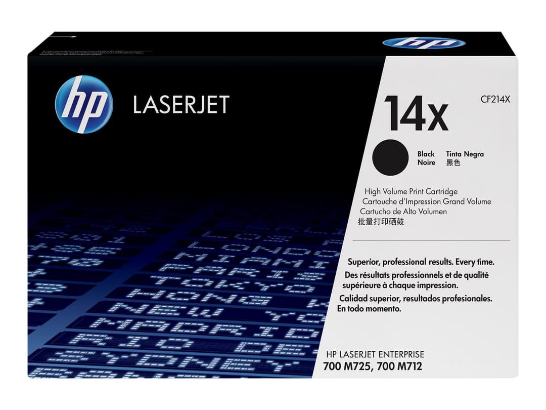 HP 14X - High Yield - black - original - LaserJet - toner cartridge (CF214X) - Image 1