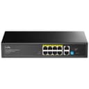 Cudy 10 Port Gigabit PoE+ Unmanaged Switch GS1010PE - Black thumbnail 1