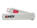 Lindy USB-C Port Blocker Kit (4x Locks + 1x Key) - Pink thumbnail 2