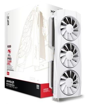 XFX Quicksilver AMD Radeon RX 9070 XT Gaming Edition 16GB GDDR6 Graphics Card - White - Image 5