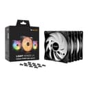 be quiet! Light Wings LX High Speed 120mm ARGB PWM Case Fan - Black Triple Pack BL124 thumbnail 1