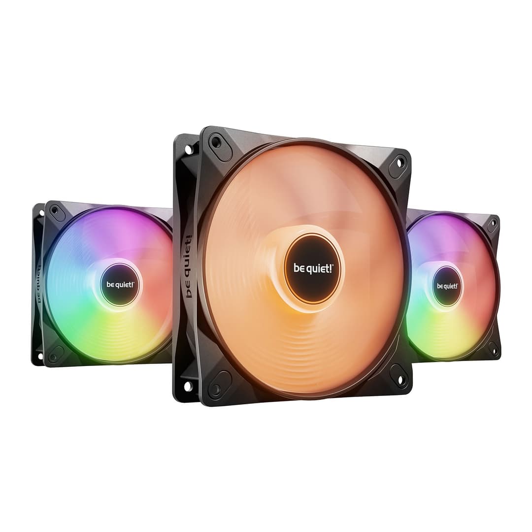 be quiet! Light Wings LX High Speed 120mm ARGB PWM Case Fan - Black Triple Pack BL124 - Image 2