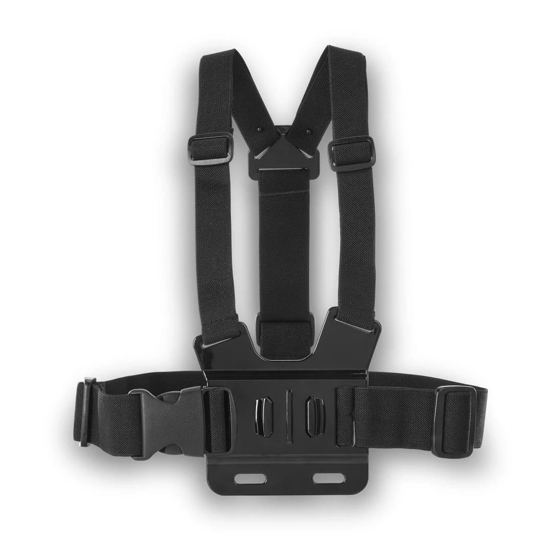Hama Chest Strap for Action Cams and Mob. Phones, Adjustable Mount, Ultra-light - Image 1