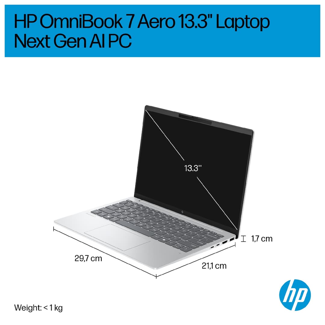 HP OmniBook 7 Aero 13-bg1003na AMD Ryzen AI 5 340 16GB RAM 1TB SSD 13.3" 2K Windows 11 Home Copilot+ Laptop - Image 2