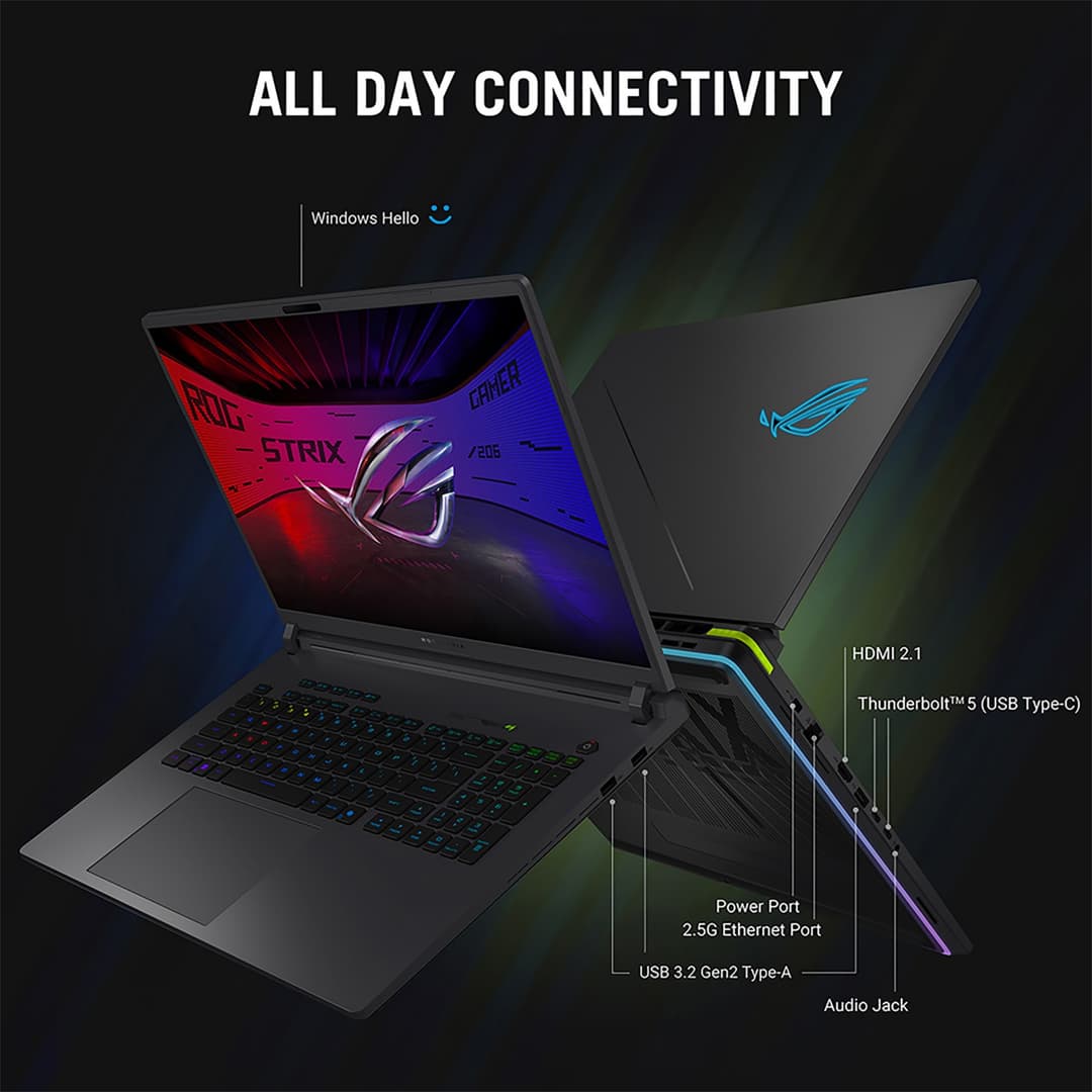 Asus ROG Strix G16 G615LW Intel Core Ultra 9 275HX 32GB RAM 2TB SSD 16" 240Hz RTX 5080 Windows 11 Home Gaming Laptop - Image 2