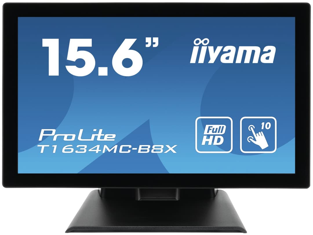 iiyama ProLite T1634MC-B8X computer monitor 39.6 cm (15.6") 1920 x 1080 pixels Full HD LED Touchscreen Multi-user Black - Image 2