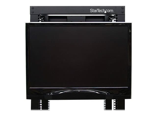 StarTech.com 4U Universal VESA LCD Monitor Mounting Bracket for 19-inch Rack or Cabinet - TAA Compliant - Cold-Pressed Steel Bracket (RKLCDBK) mounting kit - for LCD display - black - Image 4