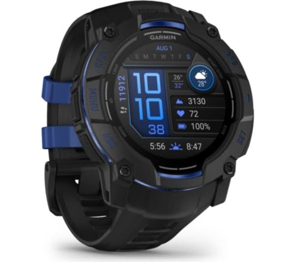 Black with Bolt Blue Band