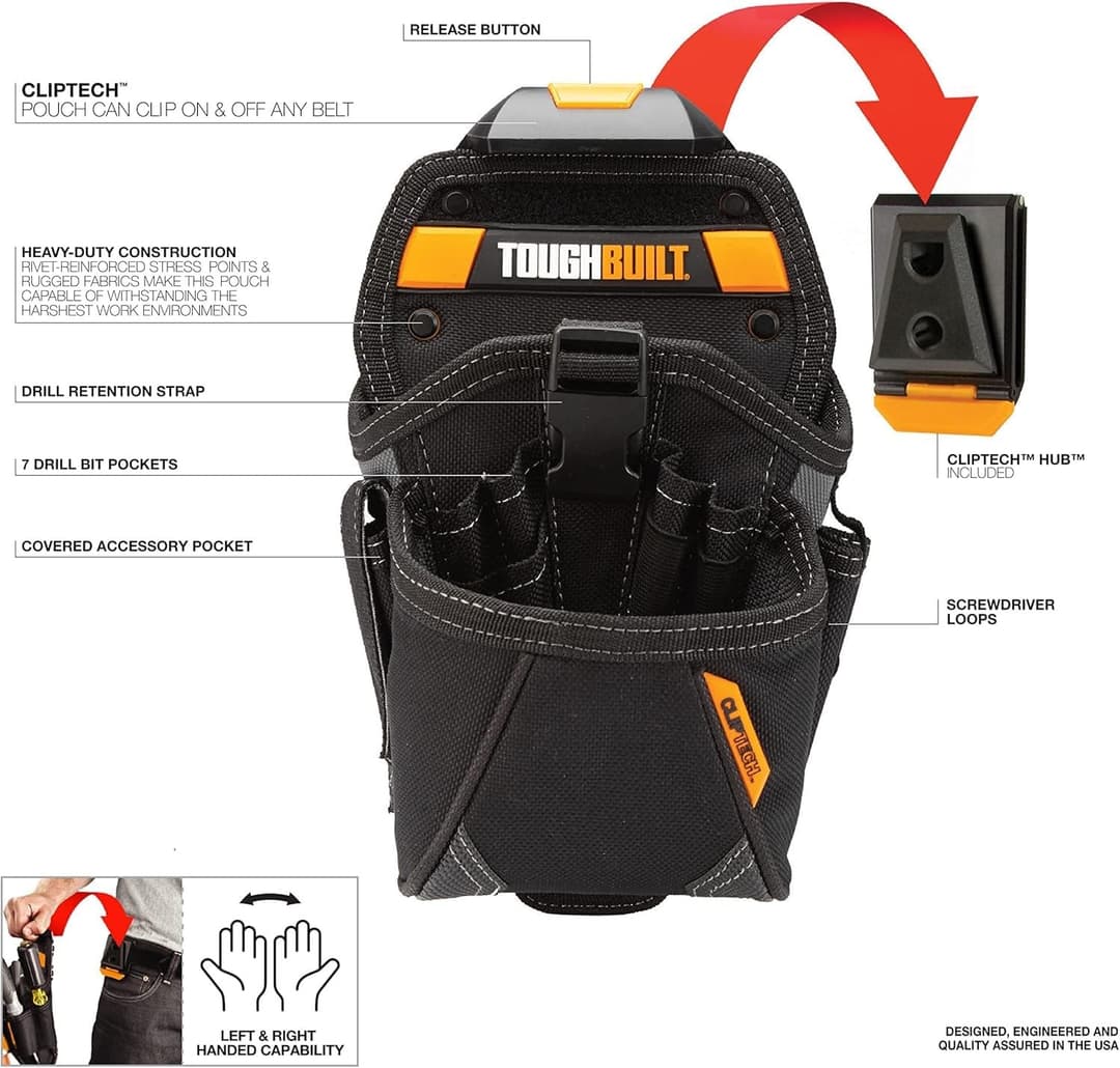 TOUGHBUILT TOU-CT-20-LX Drill Holster Specialist TB-CT-20-LX - Black - Image 2