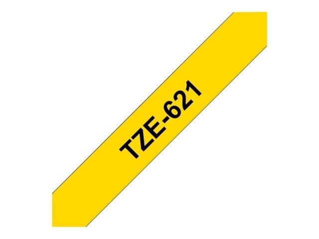 Brother TZe-621 - laminated tape - 1 cassette(s) - Roll (0.9 cm x 8 m) - Image 3