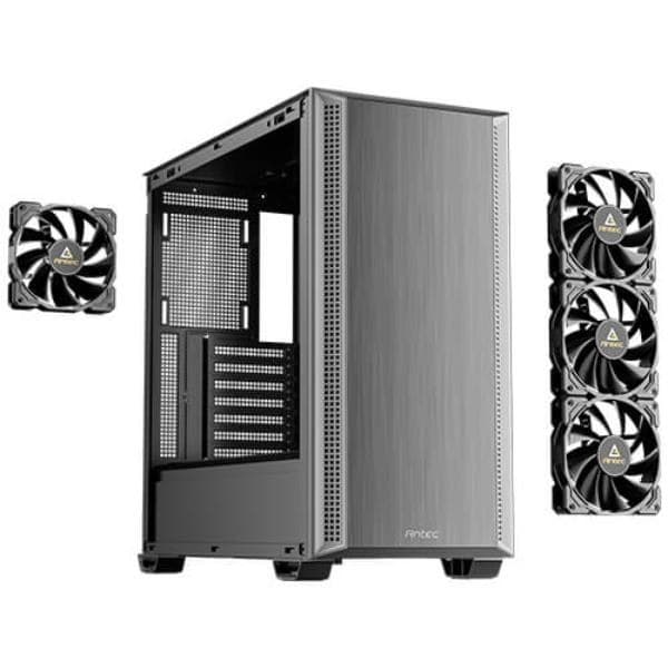 P7 S Mid-Tower ATX PC Case with 4 PWM Fans, Sound-Dampening Panels, USB-C 3.2 Gen 2