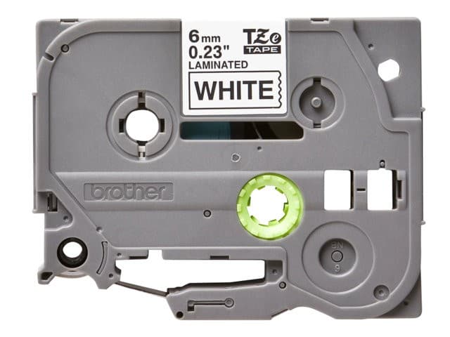 Brother TZe-211 Laminated Label Tape 6mm x 8m - Black on White - Image 2
