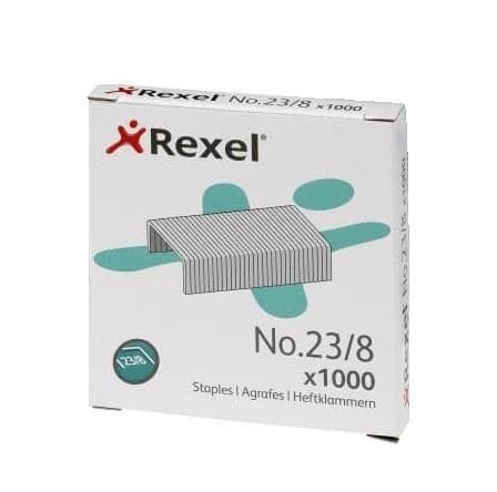Rexel No. 23/8 Staples (1000) - Image 1