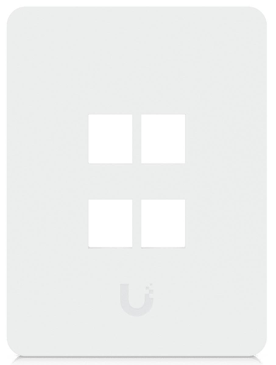 Ubiquiti UACC-WP-Keystone-V-4P Universal Paintable Keystone Wall Plate, Vertical, 4-Port, 4-Pack - Image 1