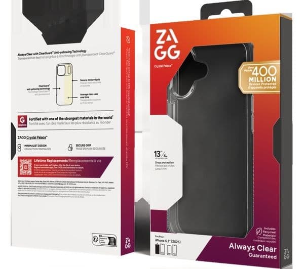 ZAGG Crystal Palace iPhone 17 Case Clear - Image 3