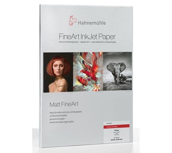 Hahnemühle Digital FineArt ArtLine German Etching 310gsm Matte Photo Paper 25 Sheets A4